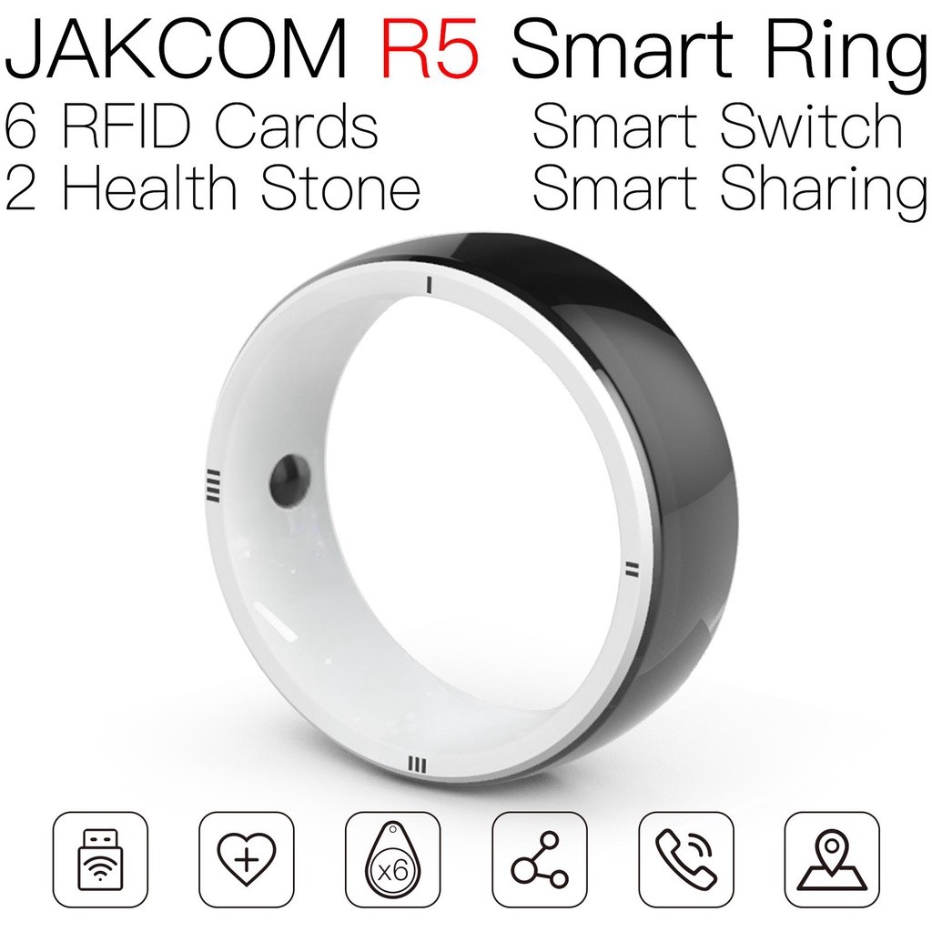 Jakcom R5 สมาร์ทแหวนใหม่ Consumer Electronics สมาร์ทสวมใส่อุปกรณ์ NFC แหวนหก RFID การ์ด Social Shar