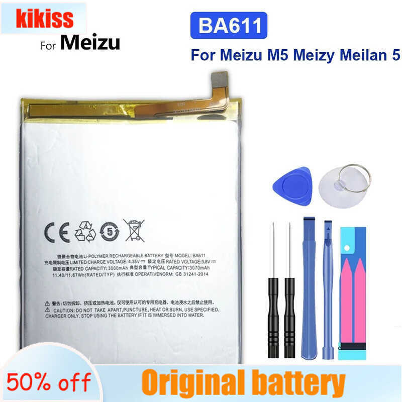 BA612 BA611 BT710 BA721 แบตเตอรี่สำหรับ Meizu M5 5S 5C M5S M5C Meizu M6 Nota M 5 S / C M611H M611Q M