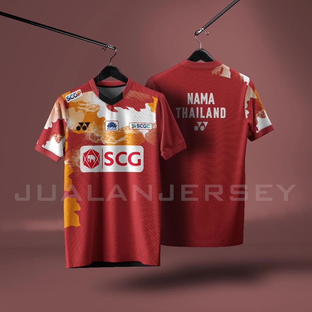 ทีมประเทศไทย 2024 เสื้อแบดมินตันฟรี CUSTOM NICKNAME Hot