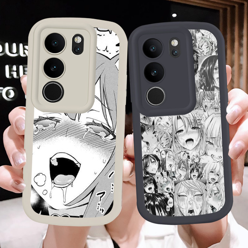 สําหรับ VIVO Y200 V30 T3 V29E V29 Y200e Lite Pro 5G ฝาครอบ F-62 Ahegao อะนิเมะ