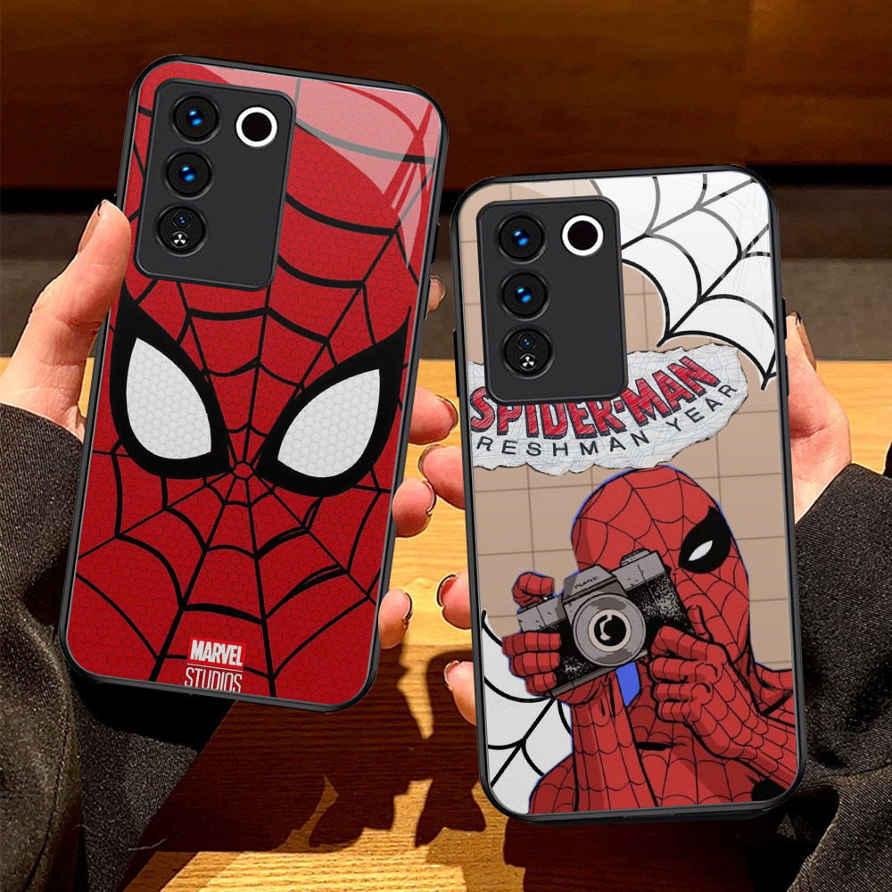 O-75 Spider-man HD Glass Casing สําหรับ VIVO V29E Y100 V29 V27E Y200 V23E V27 T3 Y200E V23 Pro 5G