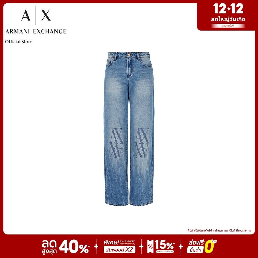 AX Armani Exchange กางเกงยีนส์ผู้หญิง รุ่น AX 6DYJ52 Y19KZ1500 - สีฟ้า