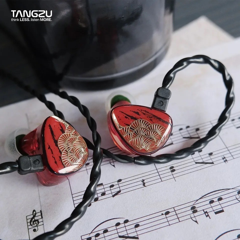Tangzu Xuan Nv Hifi Dual DD หูฟังชนิดใส ่ ในหู 2pin 0.78 มม.สาย IEM Headest FUDU WAN ER SG