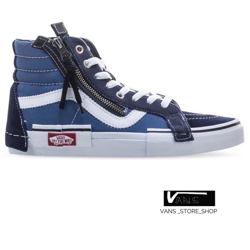 VANS SK8 HI CAP NAVY SNEAKERS สินค้ามีประกันแท้