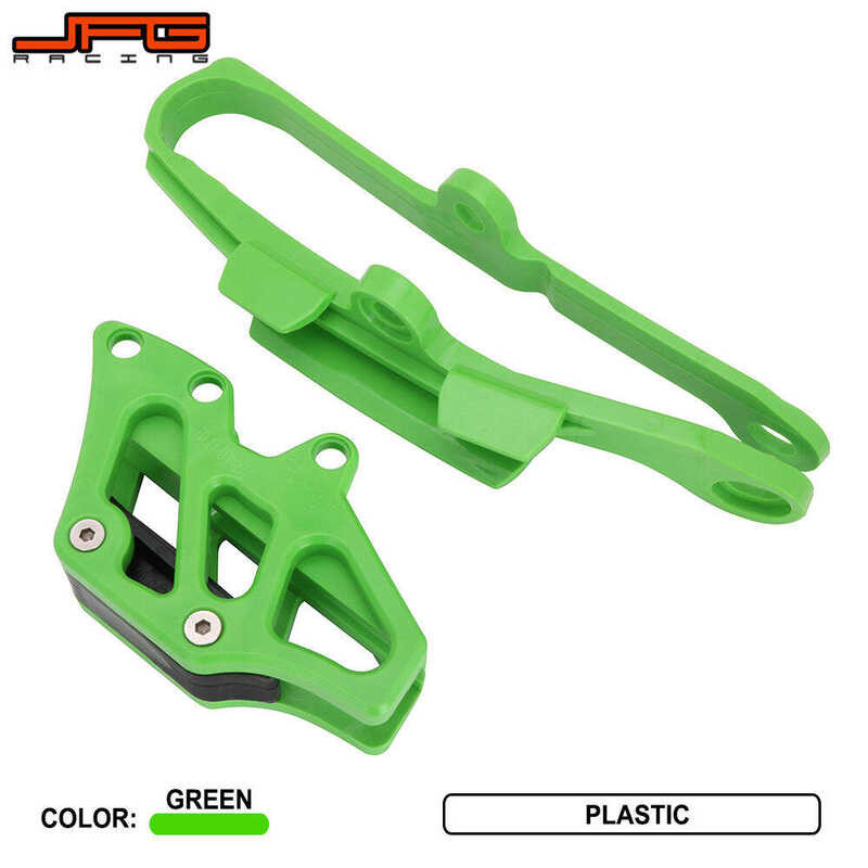 ▣  Motorcycles Swingarm Slider + Chain Guide Guard For Kawasaki Kxf250 Kxf450 KXF 25