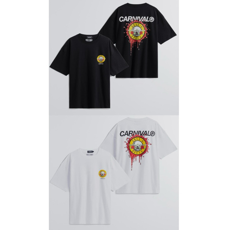 [พร้อมส่ง แท้] เสื้อยืด CARNIVAL® x Guns N' Roses