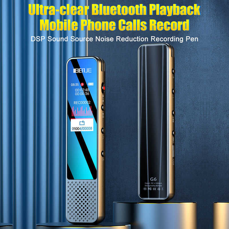 ❤ BENJIE เครื่องบันทึกเสียงบลูทูธ G6พร้อมลำโพง8g/16G/32G/64G