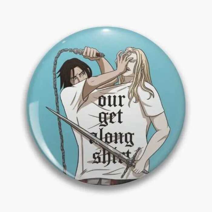 Alucard และ Trevor Castlevania นุ่มปุ่ม Pin ผู้หญิงคนรักเครื่องประดับโลหะการ์ตูน Creative Decor Badg