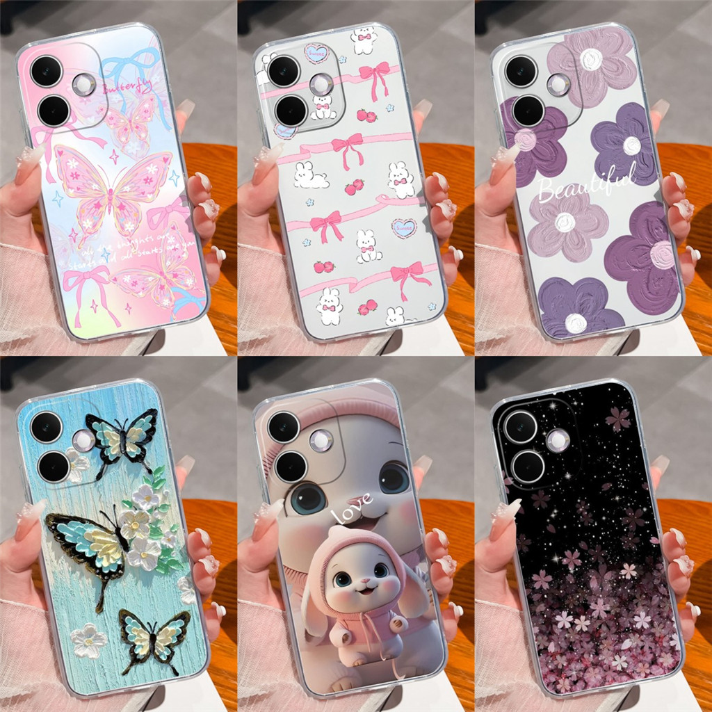 สําหรับOppo A5 Pro 4G 5Gรูปแบบผีเสื้อสวยUltrathinโปร่งใสปลอกซิลิโคนนุ่มปกหลังสําหรับOppoA5Pro 4G 5Gป้องกันCapa