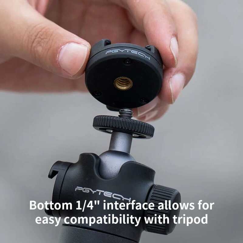 Pgydech ฐานยึดอแดปเตอร์ 1/4 สำหรับ GoPro Insta360 สมาร์ทโฟน thumbnail 6