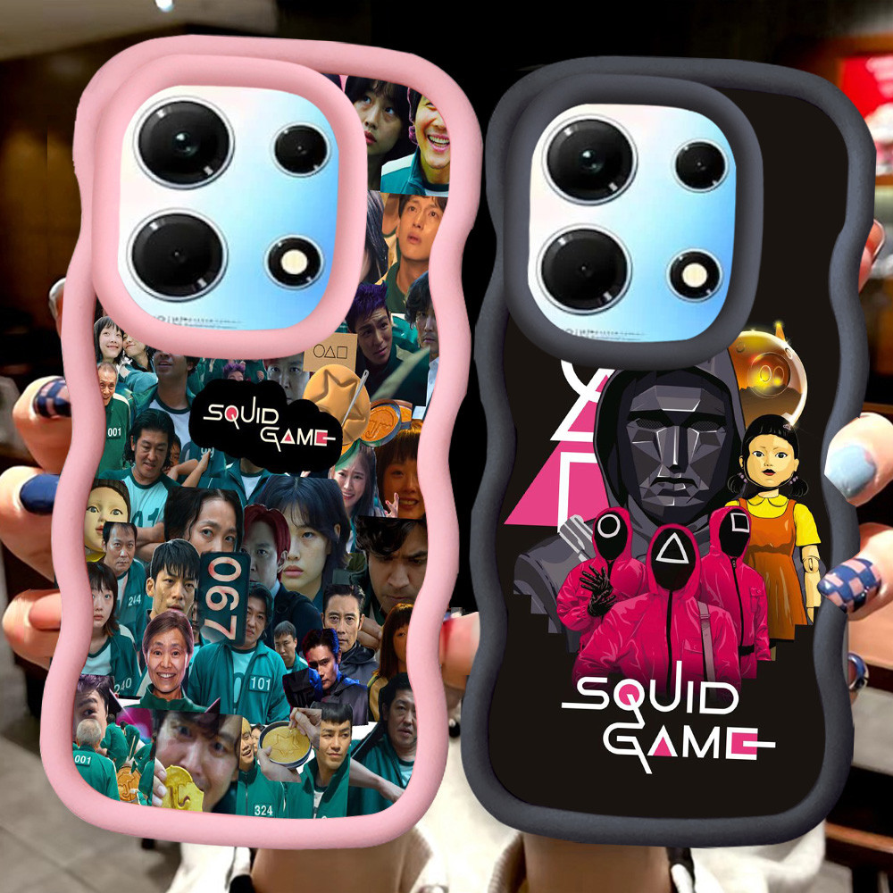 MERAH Z-14 Squid Game Red Black Pink Casing สําหรับ Infinix Smart Zero 30 Note 7 Plus 5G