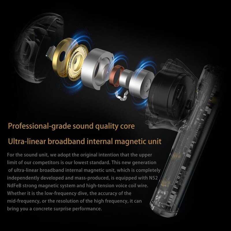 ❤ KZ Carol True Wireless หูฟังเอียร์บัดลดเสียงรบกวนแบบแอกที