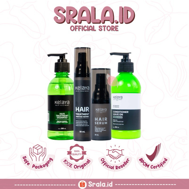 ในสต็อก Kelaya HAIR TREATMENT (SHAMPOO น้ํามันพีแคน & HAIR SERUM)