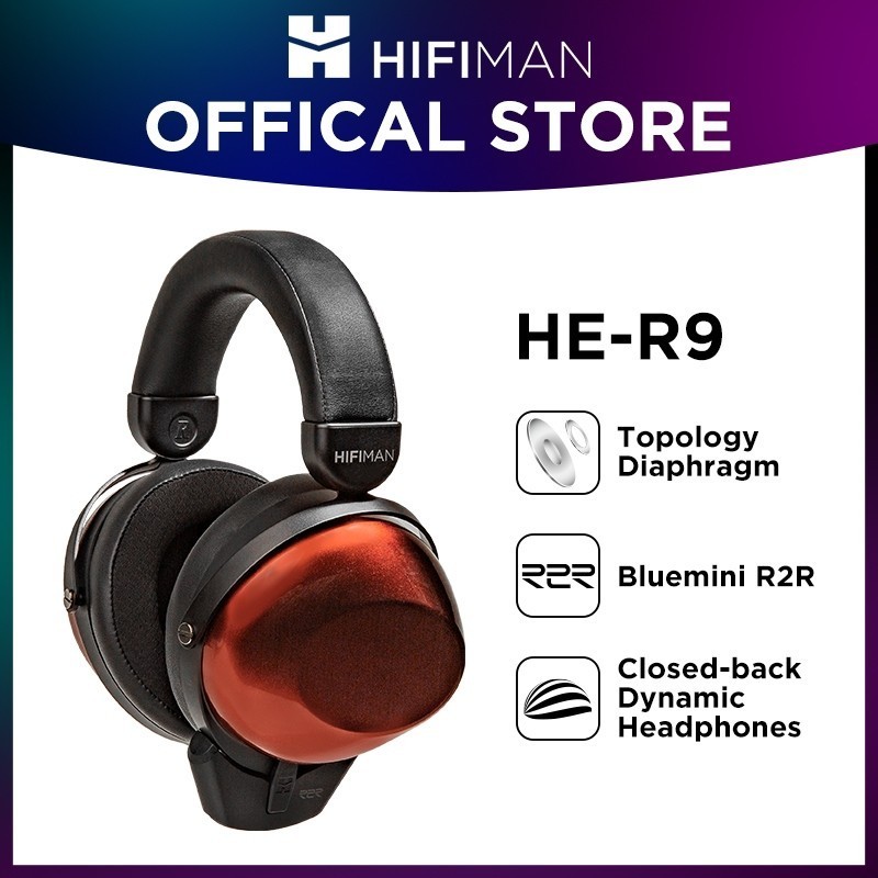 Hifiman HE-R9 หูฟังไดนามิก แบบปิดด้านหลัง พร้อมไดอะแฟรม และบลูมินี่