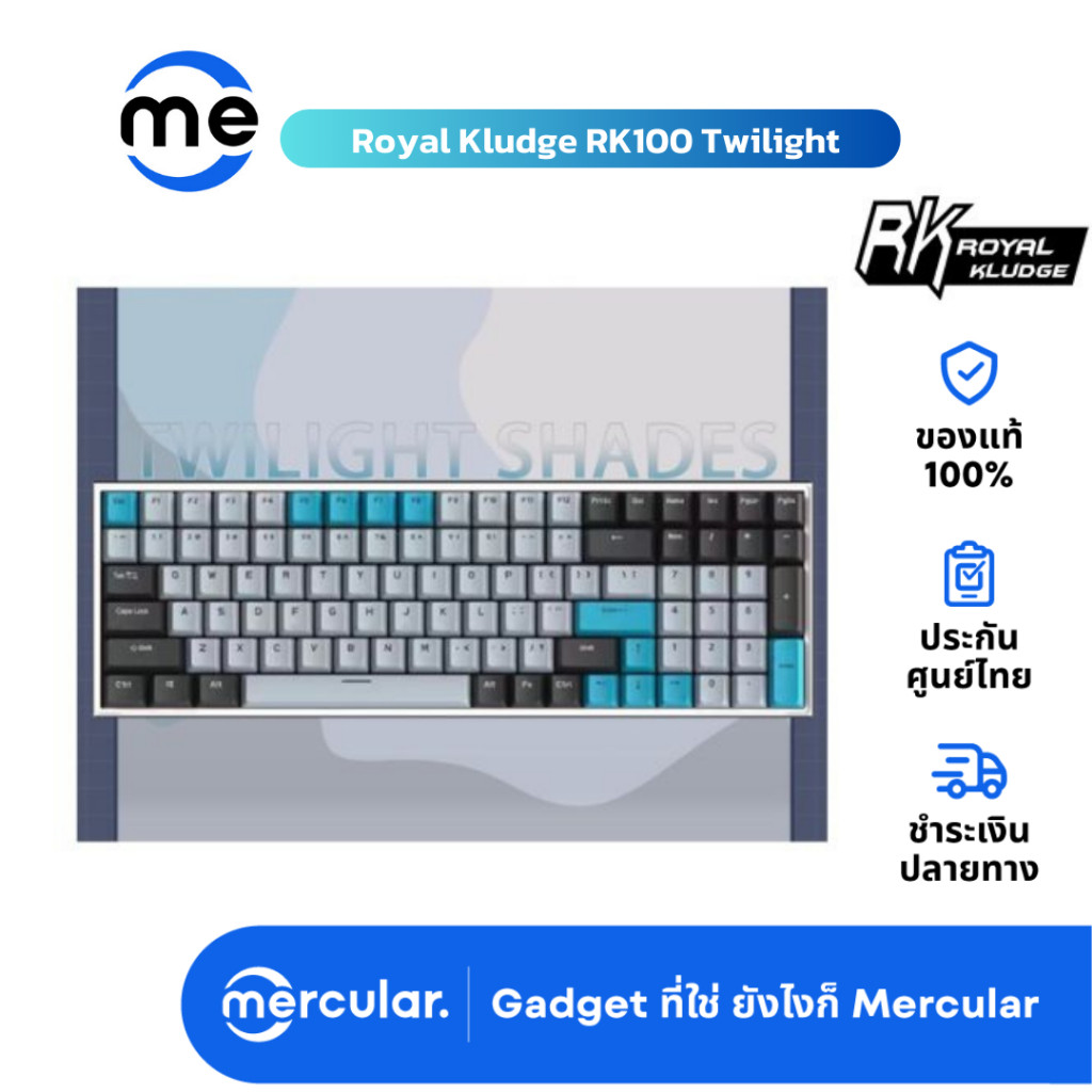 คีย์บอร์ด Royal Kludge RK100 Twilight Wireless Mechanical Keyboard