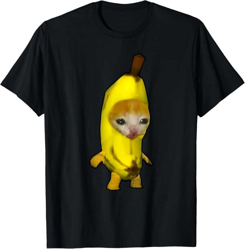 น่ารัก Banana Cat Happy Bananacat Meme Kitty Cat Lovers Meme เสื้อยืด
