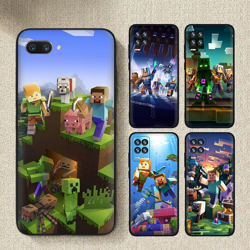 เคสโทรศัพท์ TPU ซิลิคอนแบบนุ่ม Xiaomi Poco F5 F5 Pro X5 X5 Pro C65 C55 C31 M5s Q671 Minecraft
