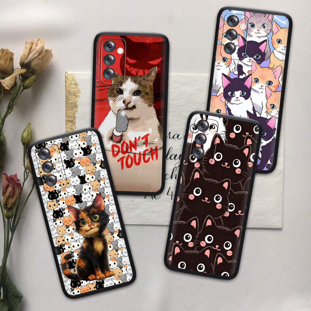 เคสโทรศัพท์สําหรับ Huawei Y6P Y7A Y8P Y9A Y5P Nova Y61 10SE 515X แมวน่ารัก