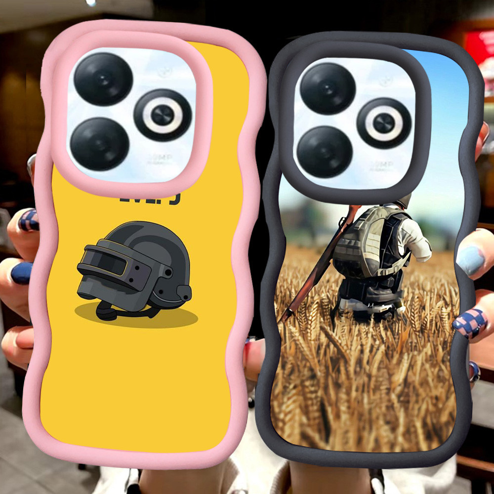 MERAH Z-28 PUBG Game Red Black Pink Casing สําหรับ Infinix ITEL P55 Smart 8 Pro Plus