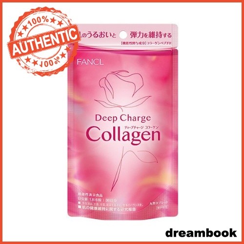 FANCL COLLAGEN FANCL DEEP CHARGE COLLAGEN 180 แท็บเล็ต 30 วัน JP
