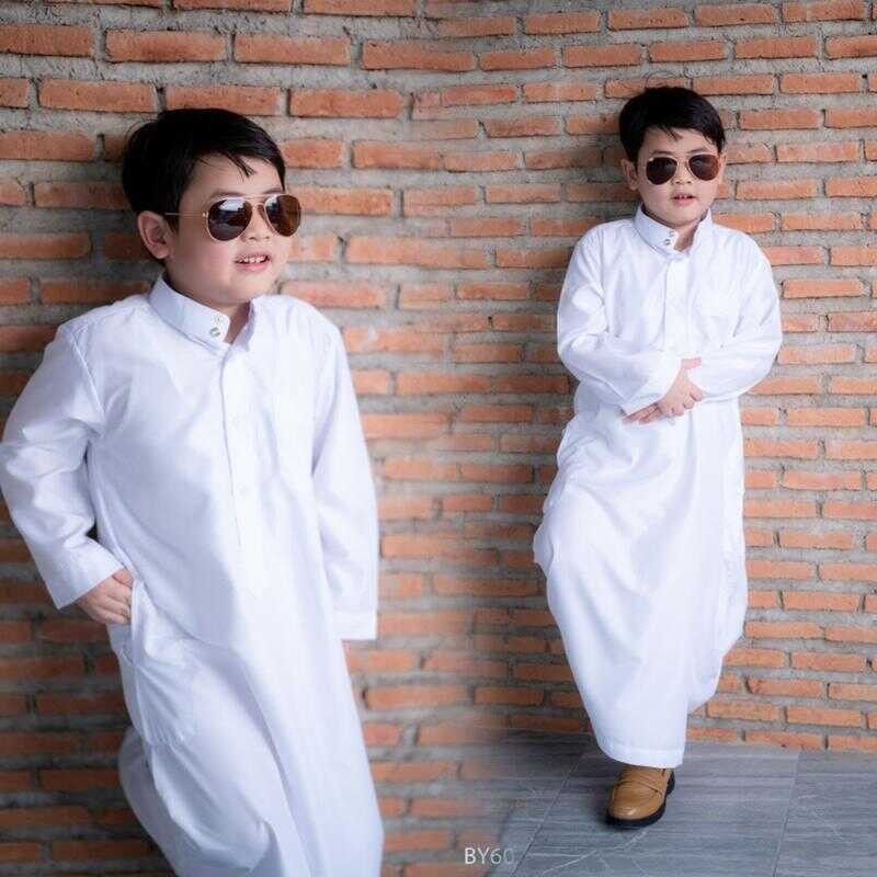 ชุดโต๊ปเด็กผู้ชายแขนยาว โต๊ปเด็ก โต๊ปแขนยาว สีขาวสนิทโทนสีดูสุภาพเรียบร้อย แบรนด์นำเข้าแบรนด์ดัฟฟะห์