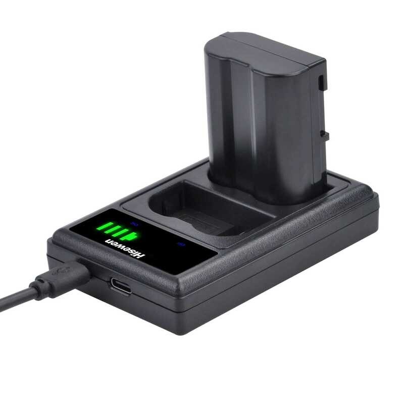 ▥ En-El15c En-El15b แบตเตอรี่ En-El15 + ที่ชาร์จคู่ USB LED พร้อมพอร์ต Type-C สำหรับ Nikon Z5 D