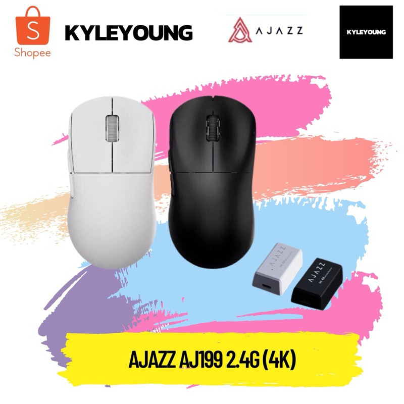 [สินค้ามือ1 พร้อมส่ง] เมาส์ Ajazz AJ199 2.4G (4K) ประกัน 1 ปี