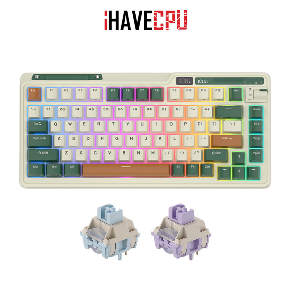 iHAVECPU KEYBOARD (คีย์บอร์ด) KZZI K75 PRO TIMING MECHINE (EN/TH)