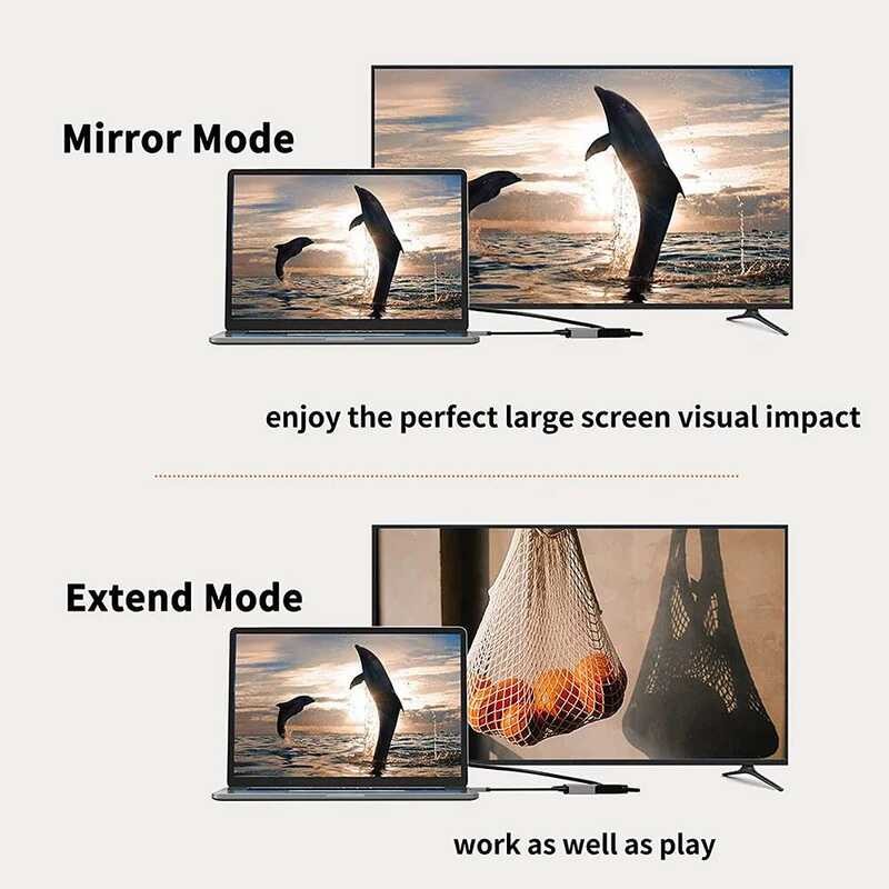 ▥ Usb-C To อะแดปเตอร์ Type-C USB 3.1 ถึง DVI Video Converter สําหรับ  XPS 13 15 Apple Book