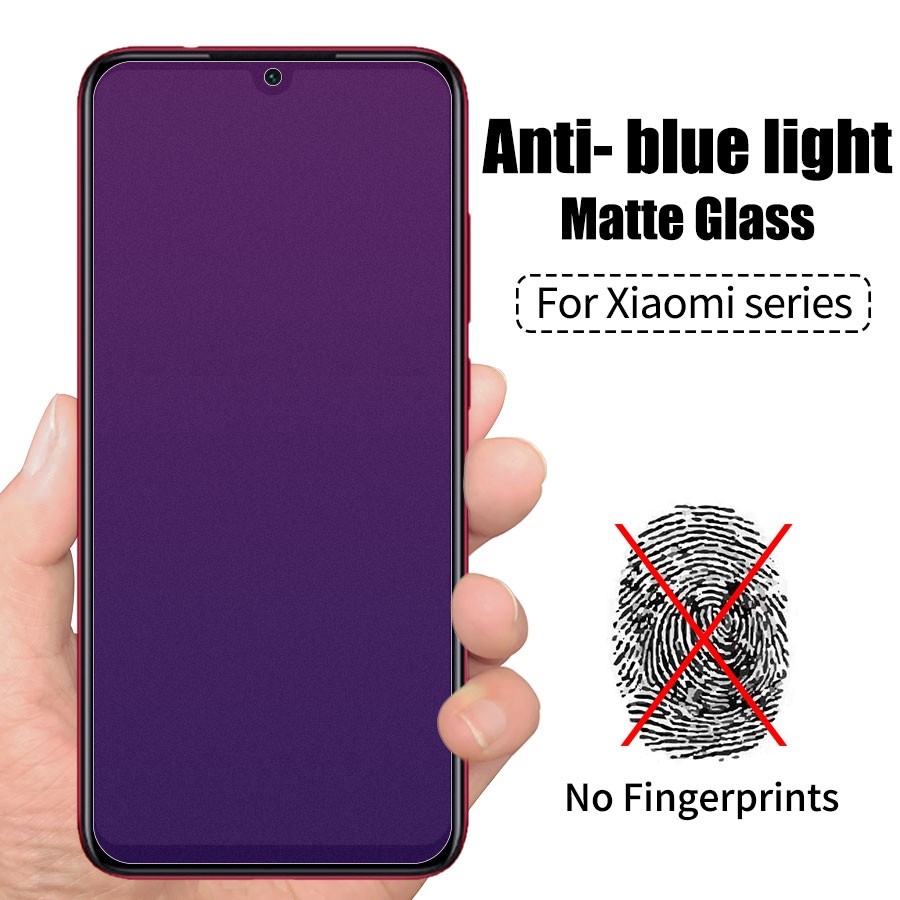 ในสต็อก Anti Blue Light MatteกระจกนิรภัยXiaomi Redmiหมายเหตุ 9 8 7 6 5 Pro 9S 8A 7A 5 Plus K20 K30 M