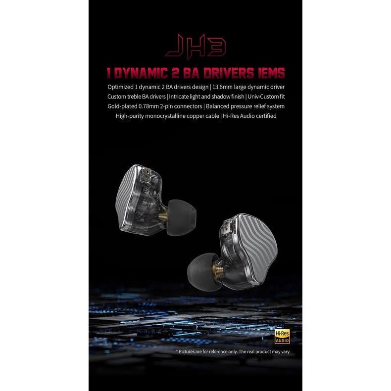 FiiO JH3 หูฟัง 3 ไดรเวอร์ 2BA+1DD [ประกันศูนย์ไทย]