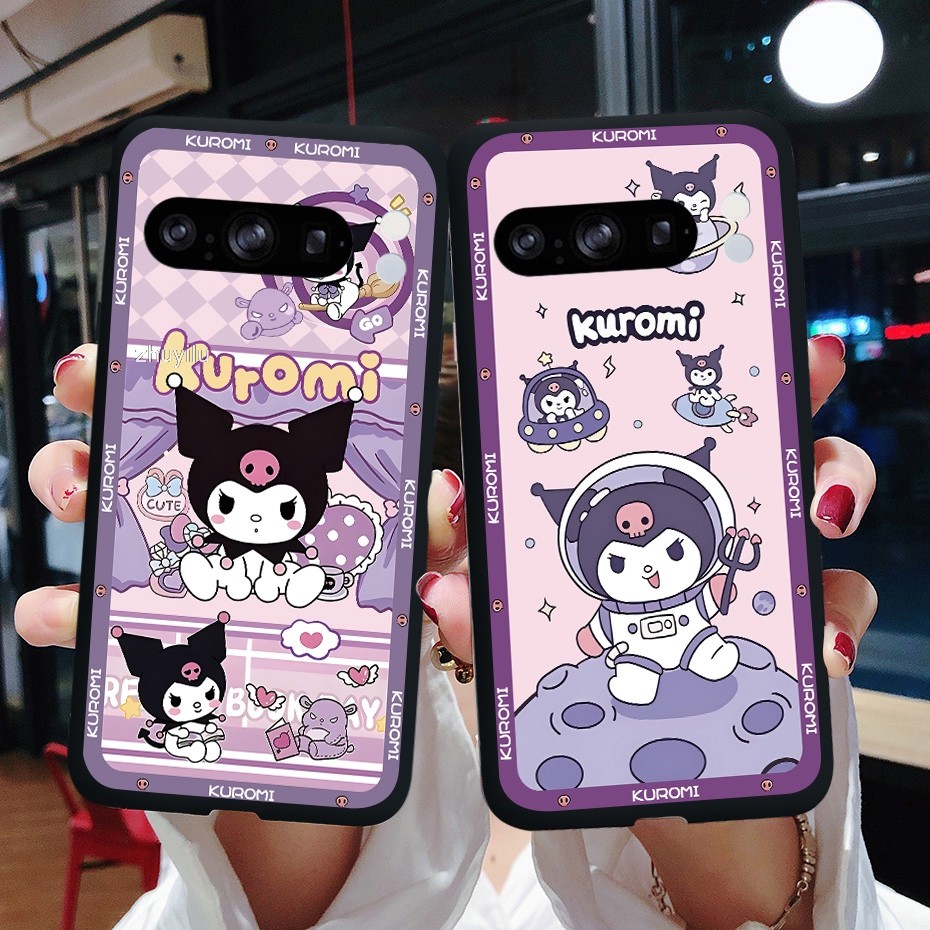 น่ารักการ์ตูน Kuromi สําหรับ Google PIXEL 8 Pro GC3VE G1MNW การ์ตูน Kuromi เคสโทรศัพท์ปกอ่อน