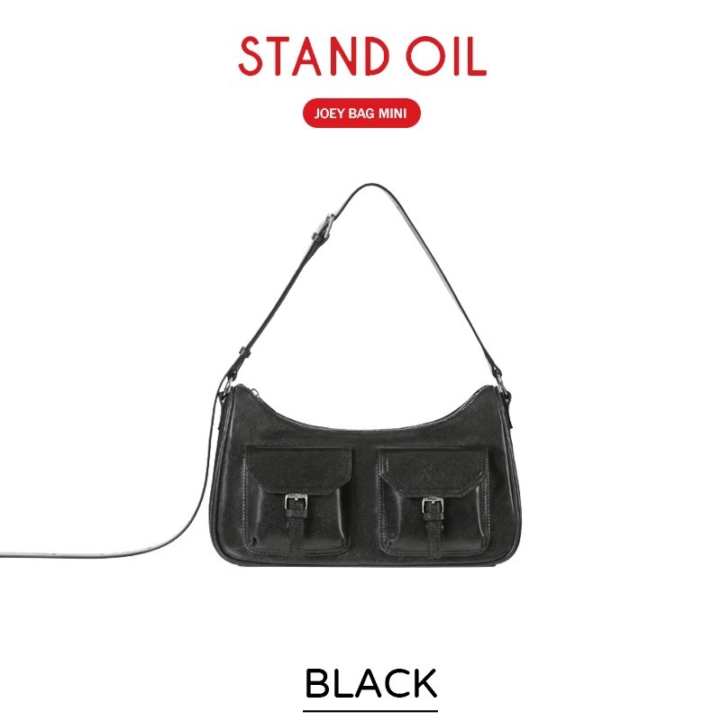 2024 ,,นำเข้าสินค้าแท้เกาหลี 100% Stand Oil  Joey Bag  Black  .Camel  .Cream djd