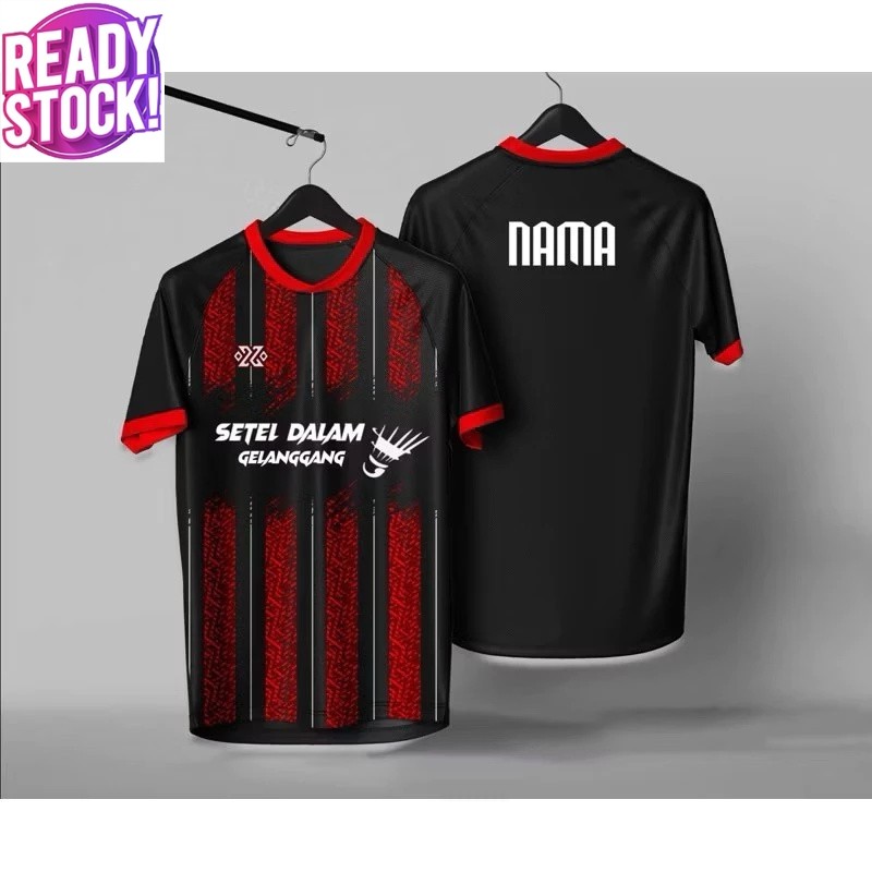 JERSI BADMINTON JERSEY TRANING BADMINTON JERSI CUSTOM [ออกแบบใหม่ BADMINTON CLUB][ฟรี CUSTOM NAME] ข