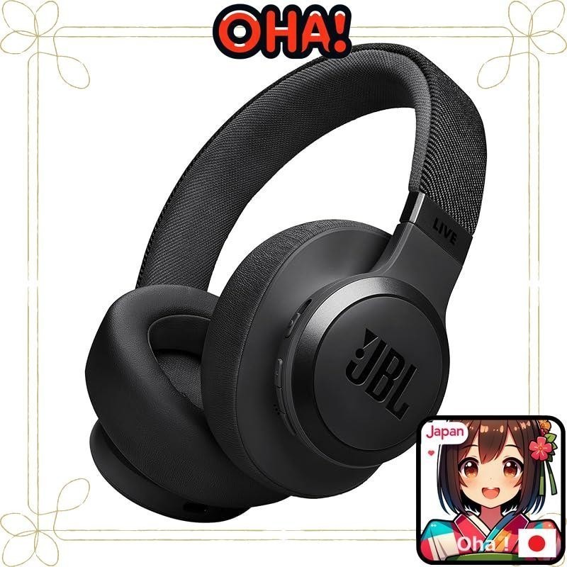 [ส่งตรงจากญี่ปุ่น] Summary: JBL LIVE 770 NC style/design หูฟังบลูทูธ แบบครอบหู ตัดเสียงรบกวน สีดํา