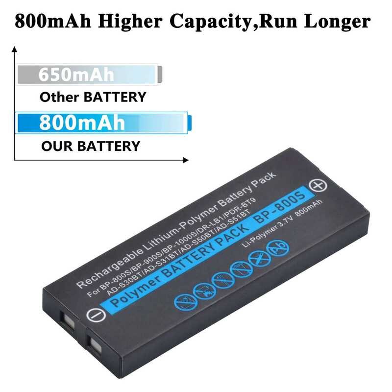 ❃ 800Mah BP 800S Bp-800S แบตเตอรี่สําหรับ Kyocera Bp-900S Bp-1000 Yashica Finecam S3r, S3x,S4,S ❃