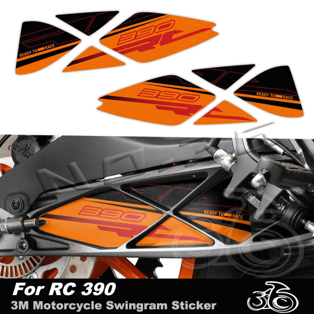 3M รถจักรยานยนต์ Swingarm สติกเกอร์รูปลอกสําหรับ KTM RC390 RC 390