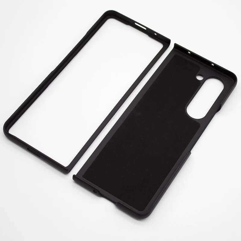 ▥ Samsung Galaxy Z พับ 6 5 4 3 2 ธุรกิจเคสโทรศัพท์หนัง PU ปกเปลือกป้องกันสําหรับ Fold6 Fold5 Fo