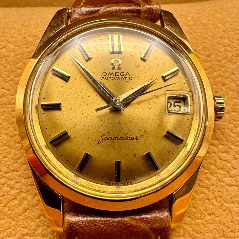 Vintage Omega Seamaster 18K Solid Gold 14763-6 2