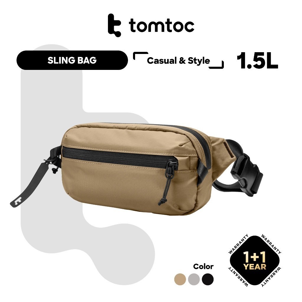 Tomtoc Aviator T33 1.5L Sling Bag / Crossbody Bag / Chest Bag / Shoulder Bag with RFID Blocking