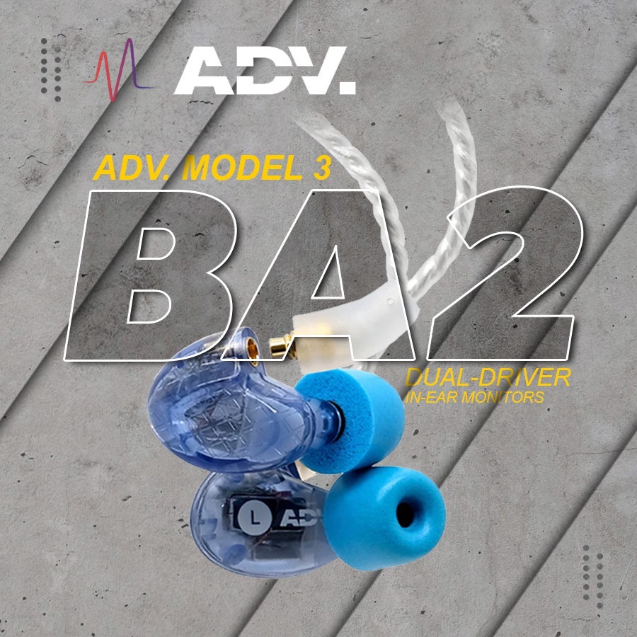 หูฟัง ADV. MODEL 3 BA2 Dual-driver In-ear Monitors