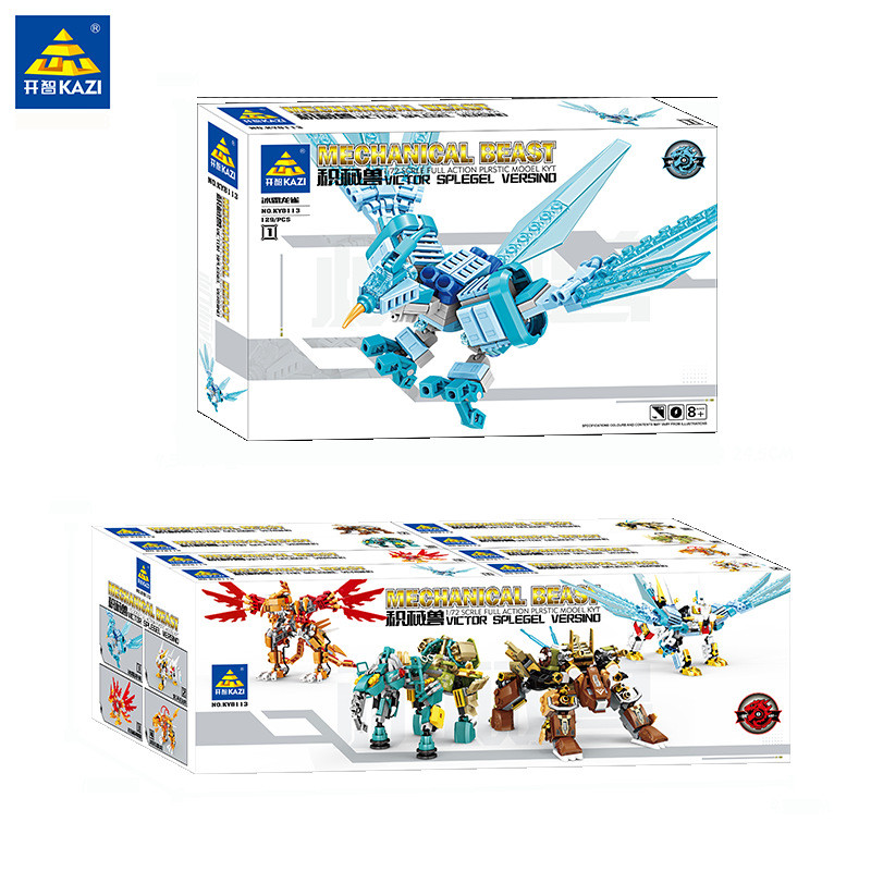 Kaizhi 8113 Mechanical Beast Mecha Building Blocks ใช้งานร่วมกับ Lego Fit Mythical Beast Boy ประกอบข