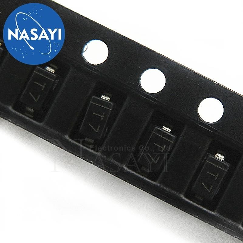 1 ชิ้น 1N4007 A7 T7 1N4148 T4 1N4148W W1 1N5819 S4 BAT41ZFILM Z41 BAV21W T3 BZT52C10V BZT52C15V22C52