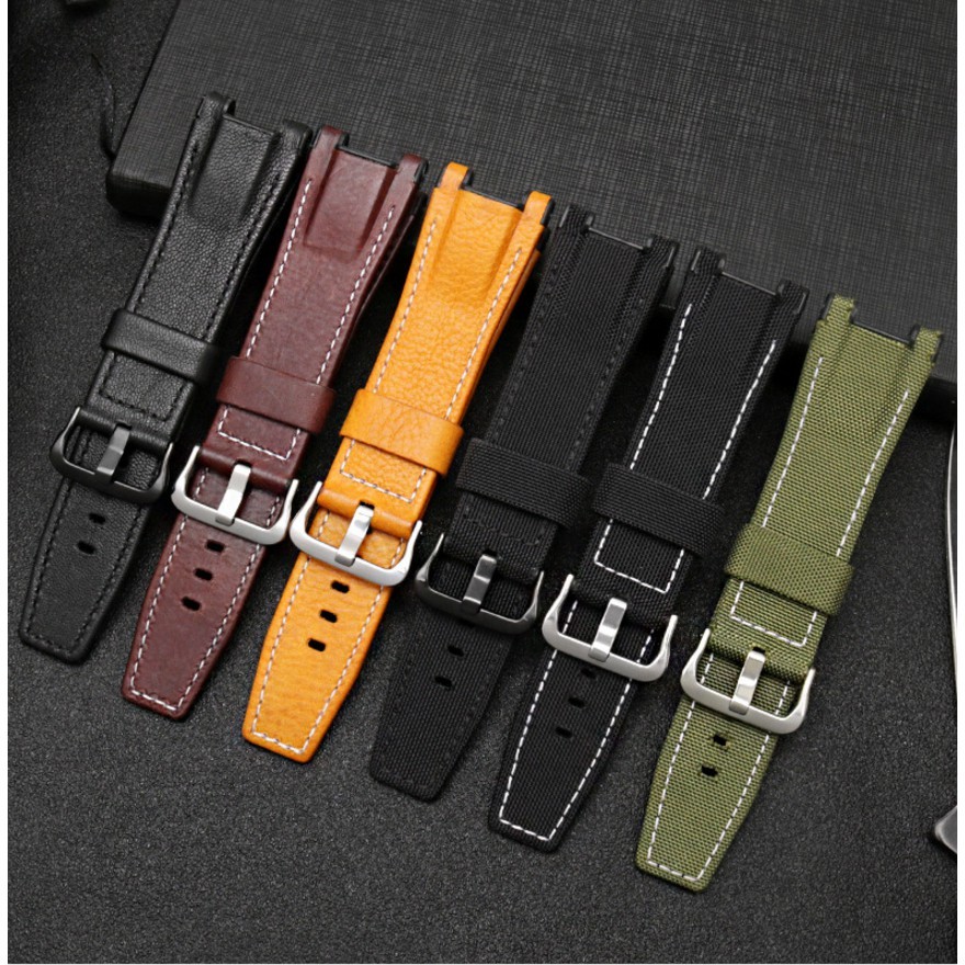 สายนาฬิกาข้อมือหนังCasio Gst - B 100 / S130 / W300 Gl / 400 G / W 130 L / S100 / 2610 L / S120 / W