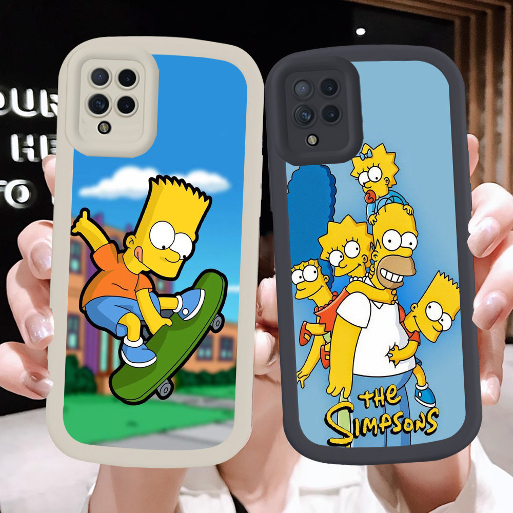 SAMSUNG สําหรับSamsung M12 A06 A05S A03 A05 M05 A12 A22 F05 5GฝาครอบF-92 Bart Simpson