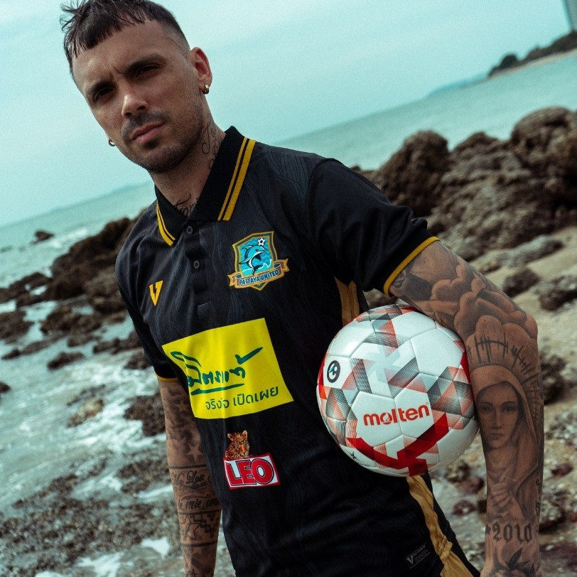 เสื้อฟุตบอล พัทยา ยูไนเต็ด ชุดที่สาม สีดำ PATTAYA UNITED THIRD BLACK JERSEYS 2023/24
