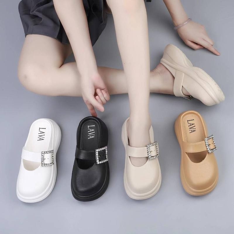 เพิ่ม+1ไซส์ LAVA แบรนด์แท้ 168 รองเท้าเปิดส้น(สั่ง+เพิ่ม1ไซส์) พื้นสู