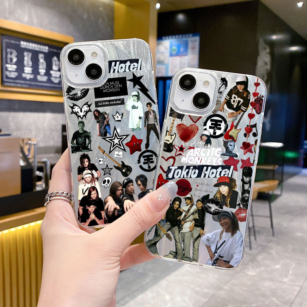 นักร้อง Tom Bill Kaulitz Tokio โรงแรมเลเซอร์ใสสําหรับ Samsung Galaxy A15 A14 A13 A12 M12 F12 A125 A11 A10 A06 A05 A04 M04 F04 A04 A03 M02 A02 A02 Core E