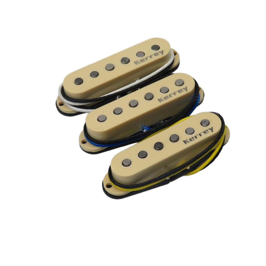 ในสต็อก YUMIYA Alnico V Vintage 59 Single Coil Guitar Pickup SSS / Set Strat Pickup สําหรับ Strat Gu