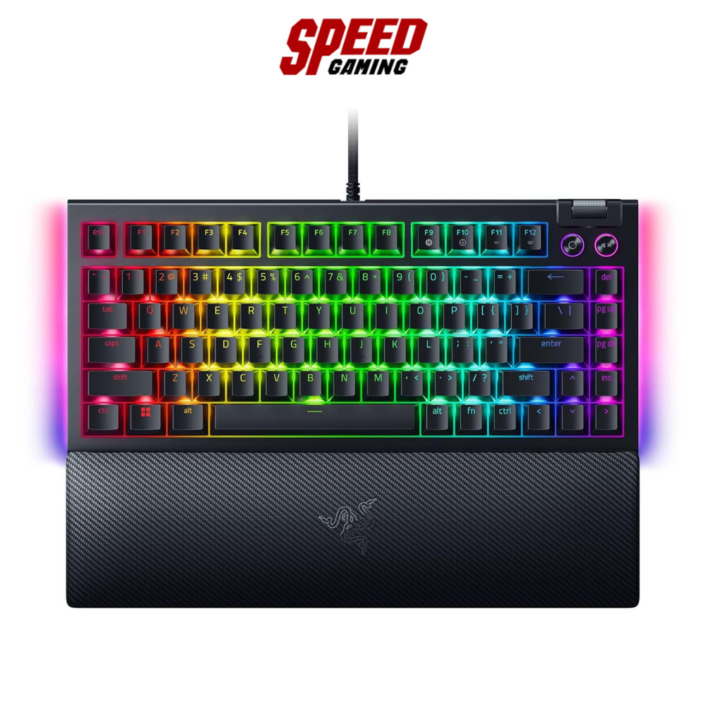 RAZER BLACKWIDOW V4 75% GAMING KEYBOARD (คีย์บอร์ด) ORANGE SWITCH / Mechanical Switches (Tactile) /